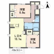 メゾンマスト盛南Vの間取り画像