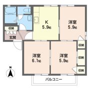 カデンツァ Aの間取り画像