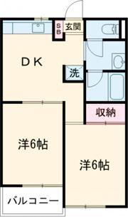 エルベール新町Ⅰ号館の間取り画像
