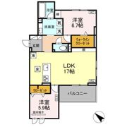 セレスティア伝馬の間取り画像