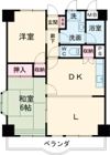 アポー河辺弐番館の間取り画像