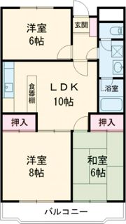 ノーブル北田園の間取り画像