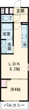 ALEGRIA東岸和田の間取り画像