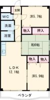 三日市TSガーデンアベニューの間取り画像