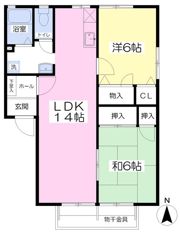 ディアス梶川A棟の間取り画像