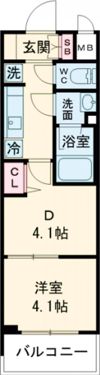ASCLAIRE京都吉祥院の間取り画像
