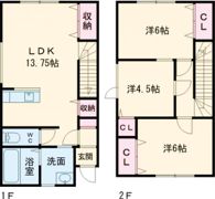 ルミナス豊岡の間取り画像