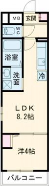 ALEGRIA東岸和田の間取り画像