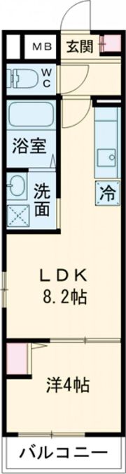 ALEGRIA東岸和田の間取り画像