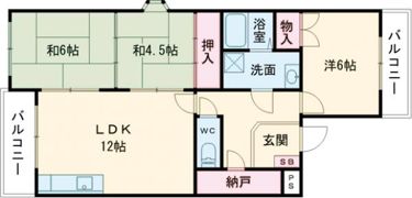 リバーサイド北別府の間取り画像