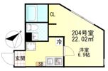 リバティ東門前の間取り画像