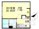 リバティ東門前の間取り画像