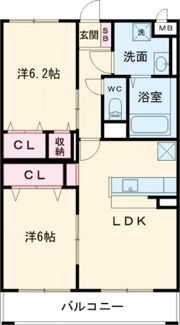 Lesage小池原の間取り画像