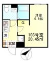 リバティ東門前の間取り画像