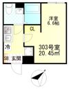 リバティ東門前の間取り画像