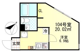 リバティ東門前の間取り画像
