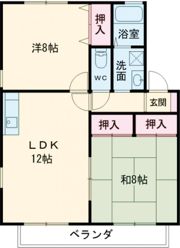ハイカムール芥見の間取り画像