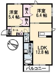 ラ・ヴィルネージュの間取り画像