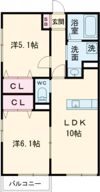 ニューシャルマンA棟の間取り画像