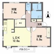 ノンシャラン Aの間取り画像