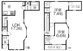 ベルビューamanumaの間取り画像