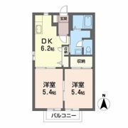 御蔵ガーデンシティ Bの間取り画像