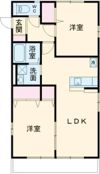 Teコート玖珂B棟の間取り画像