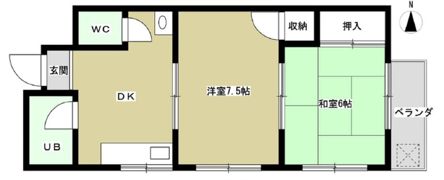 下沢マンションの間取り画像