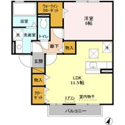 リビングタウン大金平 Bの間取り画像