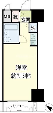 シーアイマンション鶴見の間取り画像