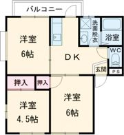 レジデンス南町B棟の間取り画像
