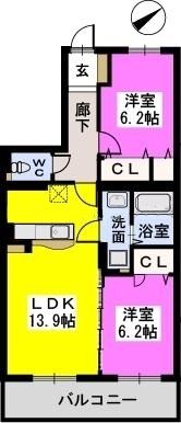 ステラルーチェ宰都の間取り画像