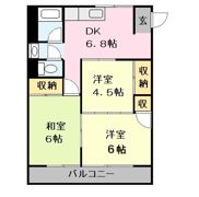 松原マンションの間取り画像