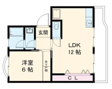 コーポ近江の間取り画像