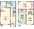 藤澤貸家テラスの間取り画像