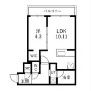 仮)千歳北栄1丁目MS B棟の間取り画像