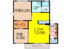 ソレイユ武田 A棟の間取り画像