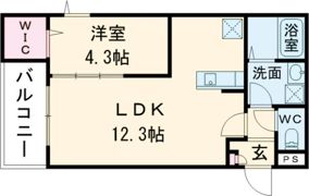 ジーメゾン姫路エルシアの間取り画像