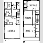 Land court 柳津Dの間取り画像