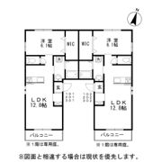 ベルグラース新保Eの間取り画像