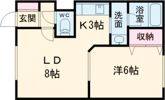 ピアース桔梗の間取り画像