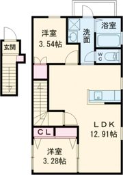 メゾン東二見の間取り画像
