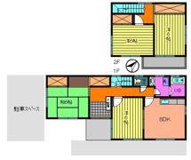 船本貸家 B棟の間取り画像