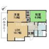 メゾン北市場の間取り画像