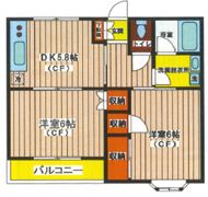 エミネンス国立の間取り画像