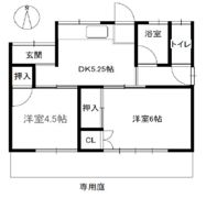松田惣領賃貸一戸建の間取り画像