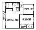 千歩マンションの間取り画像