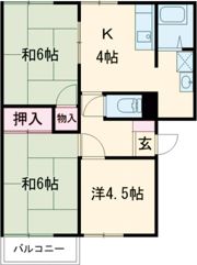 ガーデンハウス沖野A棟の間取り画像