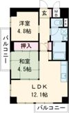 ライオンズマンション生田川東の間取り画像