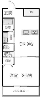 クラージュの間取り画像